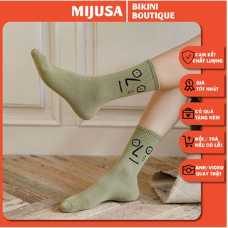 Tất Nữ FREESHIP Tất Vớ Nữ Cổ Cao Hàn Quốc Chất Cotton Đẹp Cute Dễ Thương TC17 - mijusa