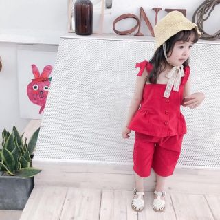 Bộ đũi hai dây quần ngố bé gái