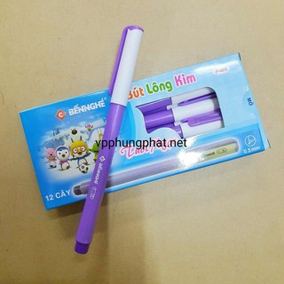 Hộp 12 Bút Lông Kim Tuổi Ngọc F-05 Mực Tím