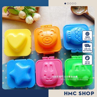 [Bộ 6 khuân cái] Khuân màu sắc ép cơm, trứng tạo hình khuôn làm bánh cho bé ăn dặm kiểu Nhật