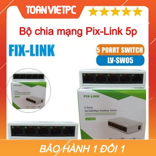 Bộ chia mạng 5 cổng PIX- LINK SW 05 - Hàng chính hãng Bảo hành 24 tháng!