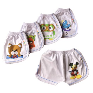 COMBO 10 Quần đùi cotton SUSU | Mẫu Thể thao trắng viền đôi | Size 1-8 cho bé 5-21kg| chất vải mềm, mịn, mát