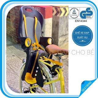Ghế ngồi xe đạp lắp sau Bikemate xuất Châu Âu. cho em bé từ 1-5 tuổi. Lắp vừa các loại xe đạp, Cả xe không có baga
