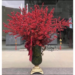 Bình hoa composite Cúp 84 ( cắm lông công, hoa lụa, đào đông...)BAO BỂ VỠ