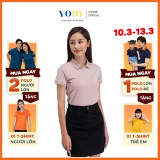 Áo Polo Nữ YODY Mắt Chim Họa Tiết Hải Âu Chất Liêu Thoáng Mát APN4444