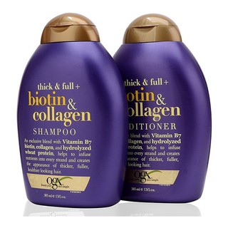 Combo bộ Dầu Gội &amp; Dầu Xả Thick and Full Biotin Collagen