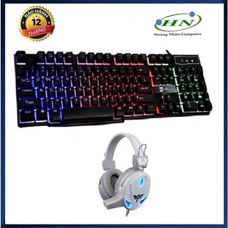 Bàn phím game R8 1822 led đa màu + Tai Nghe led