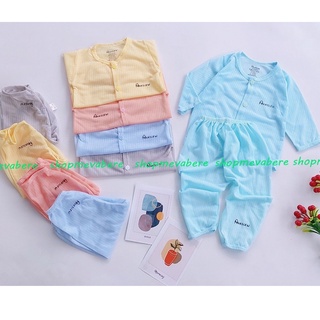 Bộ dài tay sợi tre cao cấp, cài cúc giữa cho bé trai bé gái sơ sinh 3-12kg - 𝐁𝐎𝟑𝟏