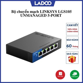 Bộ chuyển mạch LINKSYS LGS105 UNMANAGED 5-PORT BUSINESS GIGABIT SWITCH