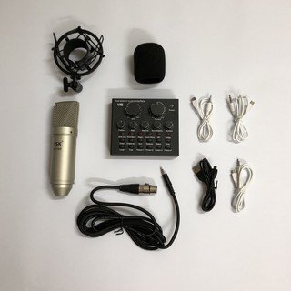[Mã ELHACE giảm 4% đơn 300K] Combo micro ISK AT100 và sound card V8