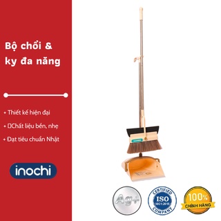 Bộ chổi &amp; ky đa năng - Chổi quét nhà, Vệ sinh nhà cửa, Tay cầm gọn nhẹ, Bền và nhẹ, Chất lượng Nhật Bản