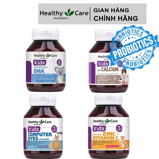 Healthy care bổ sung vitamin cho bé (canxi calcium sữa; Dha; bổ mắt computer eyes; kẹo Zinc vtm C)