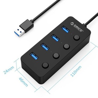 Bộ chia USB Orico 4 cổng USB 3.0 - W9PH4-U3