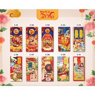 Combo 100 Bao Lì Xì Tết 2022 Nhiều Mẫu Ngẫu Nhiên Siêu Xinh