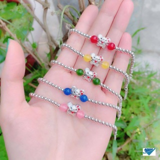 LẮC TAY BI MẶT CHUỘT CHO EM BÉ - VÒNG TAY BẠC TRẺ CON