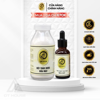 Combo Hoàng Thiên Sâm (Bột Rửa Mặt 100g &amp; Tinh Chất Tái Tạo Hoàng Thiên Sâm 30ml)