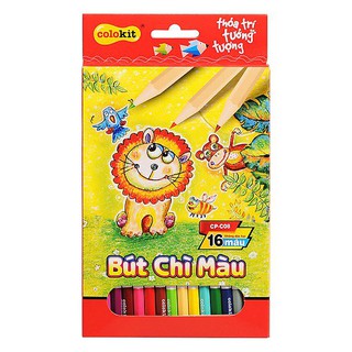Bút chì màu Thiên Long Colokit CP-C08- 16 màu- Chì màu cao cấp- Không độc hại