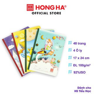 [Mã LIFEMALL995 giảm 10% đơn 99K] Vở 4 ô ly Hồng Hà 48 trang School Bạn nhỏ Plus (0509P)