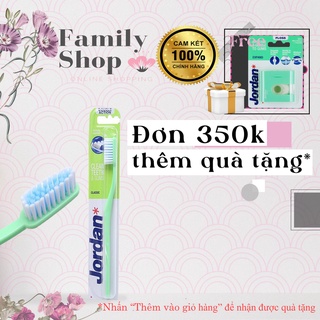 [Có Quà Tặng Giá Trị] 1 Bàn Chải Jordan Clean Teeth Double Action Lông Cứng Tặng Chỉ Nha Khoa Jordan