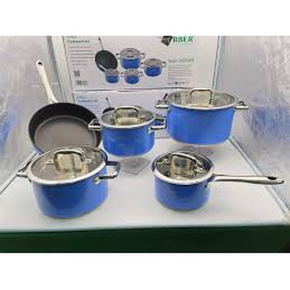 BỘ NỒI INOX 5 Món  ARBER AN05SMNB hàng cao cấp kèm ảnh thật và video