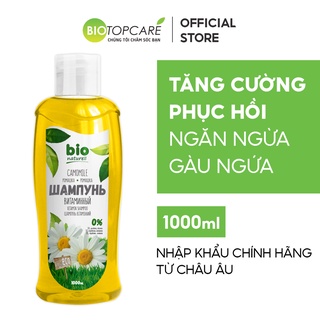 Dầu gội Bio Naturell suôn mượt &amp; chắc khỏe chiết xuất hoa Cúc La Mã 1000ml - BioTopcare Official