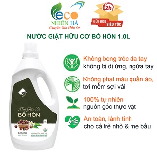 Nước giặt hữu cơ ECOCARE 1L tinh dầu bưởi, nước giặt xả an toàn cho bé, không hại da tay