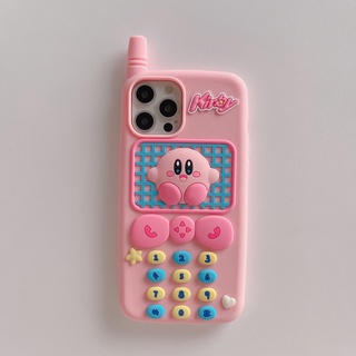 Ốp Điện Thoại Chống Sốc Kiểu Hoạt Hình Kirby Vui Nhộn Cho Iphone