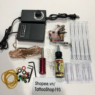 Combo biến áp mini +mực xăm da thật