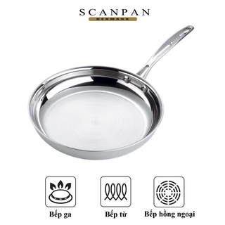 Chảo inox đáy từ cao cấp Scanpan Fusion5 24cm 74002400, dung cho mọi loại bếp, inox 18/10 an toàn cho sức khỏe