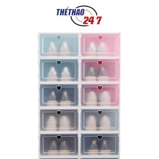 HỘP GIÀY NHỰA CỨNG CHỊU LỰC CAO CẤP - HỘP GIÀY NẮP NHỰA CỨNG