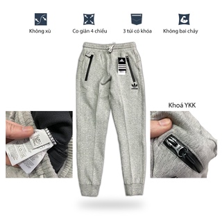 Quần nỉ jogger nam cotton co giãn ko xù- ko bai