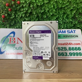 Ổ cứng Western Tím Purple 6TB chuyên camera Vĩnh Xuân bảo hành 36 tháng