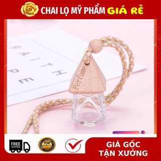[RẺ VÔ ĐỊCH] Vỏ lọ đựng tinh dầu treo xe Lục giác 10ml chiết nước hoa , phụ kiện du lịch
