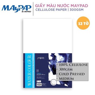 Giấy vẽ màu nước MayArt 300gsm (Cellulose)