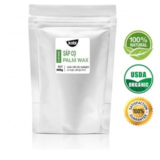 Sáp cọ (palm wax) cao cấp dùng làm nến thơm, tealight, tặng mẫu thử tinh dầu Kobi