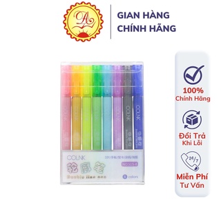 Bút nhũ vẽ bút mài thầy Ánh COLNK 515 8 màu gốc dầu an toàn nhanh khô không lem mực