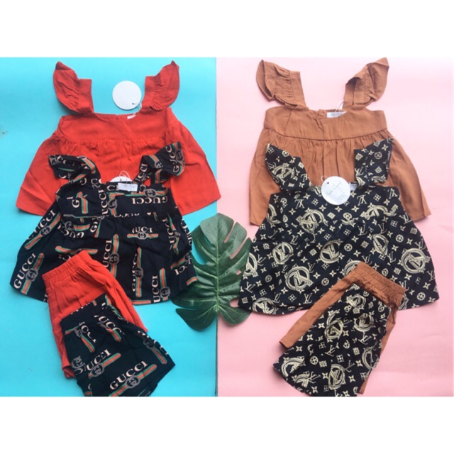 Bộ lanh lụa cánh tiên SofiaCandy cho bé gái