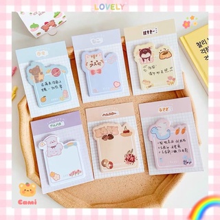 Set giấy note (30 tờ) hình con vật đáng yêu, giấy nhớ, giấy ghi chú