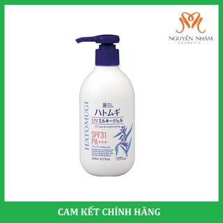 Sữa dưỡng thể chống nắng Hatomugi SPF31 PA+++ Nhật Bản