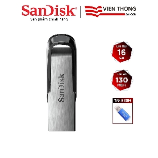 USB 3.0 SanDisk CZ73 16GB Ultra Flair upto 130MB/s tặng đầu đọc thẻ - Hãng phân phối chính thức