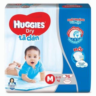 Tã dán Huggies size XL62/M74/L68/XXL56