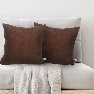 HOMEBASE HLS Gối tựa lưng polyester Thái Lan kích thước 42x42x14cm màu nâu