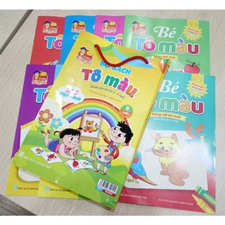 Sét túi tô màu ( gồm 8 quyển khác nhau ) dành cho bé từ 3-4 tuổi