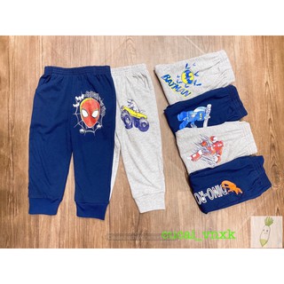 XẢ KHO THANH LÝ !!!!! QD28 Quần dài cotton thu đông hoạ tiết siêu nhân cho bé trai -navy