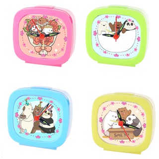 Đồng hồ để bàn ba anh em gấu màu sắc ĐHBI3 đồng hồ báo thức bare bear