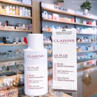 Kem chống nắng nâng tone rạng rỡ Clarins rosy glow vạch hồng (kem chống nắng clarin)