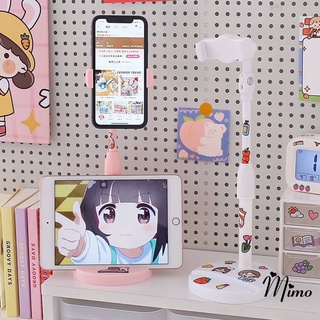TẶNG STICKER-Giá đỡ điện thoại để bàn dễ thương kẹp điện thoại, giá đỡ ipad thông minh xoay 360 độ đế chân tròn