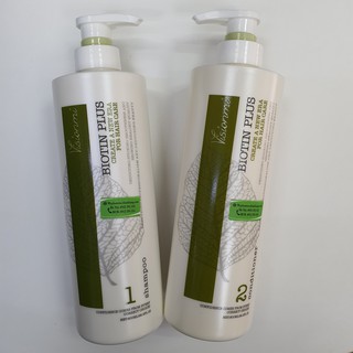 DẦU GỘI XẢ Visionmi BIOTIN PLUS TÁI TẠO PHỤC HỒI NANG TÓC CAO CẤP 800ml*2