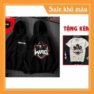 Áo hoodie in hình Free Fire team Wag giá rẻ xả kho - Fan Game nào cũng nên có