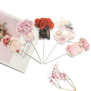 Phụ kiện bánh sinh nhật bánh kem - SET THẺ CẮM NƯỚC HOA